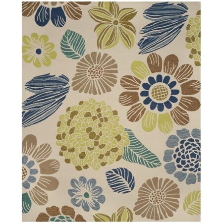 Safavieh 8 x 10 ft. Four Seasons Hand Hooked Large Rectangle Area RugBeige FRS391C-8
